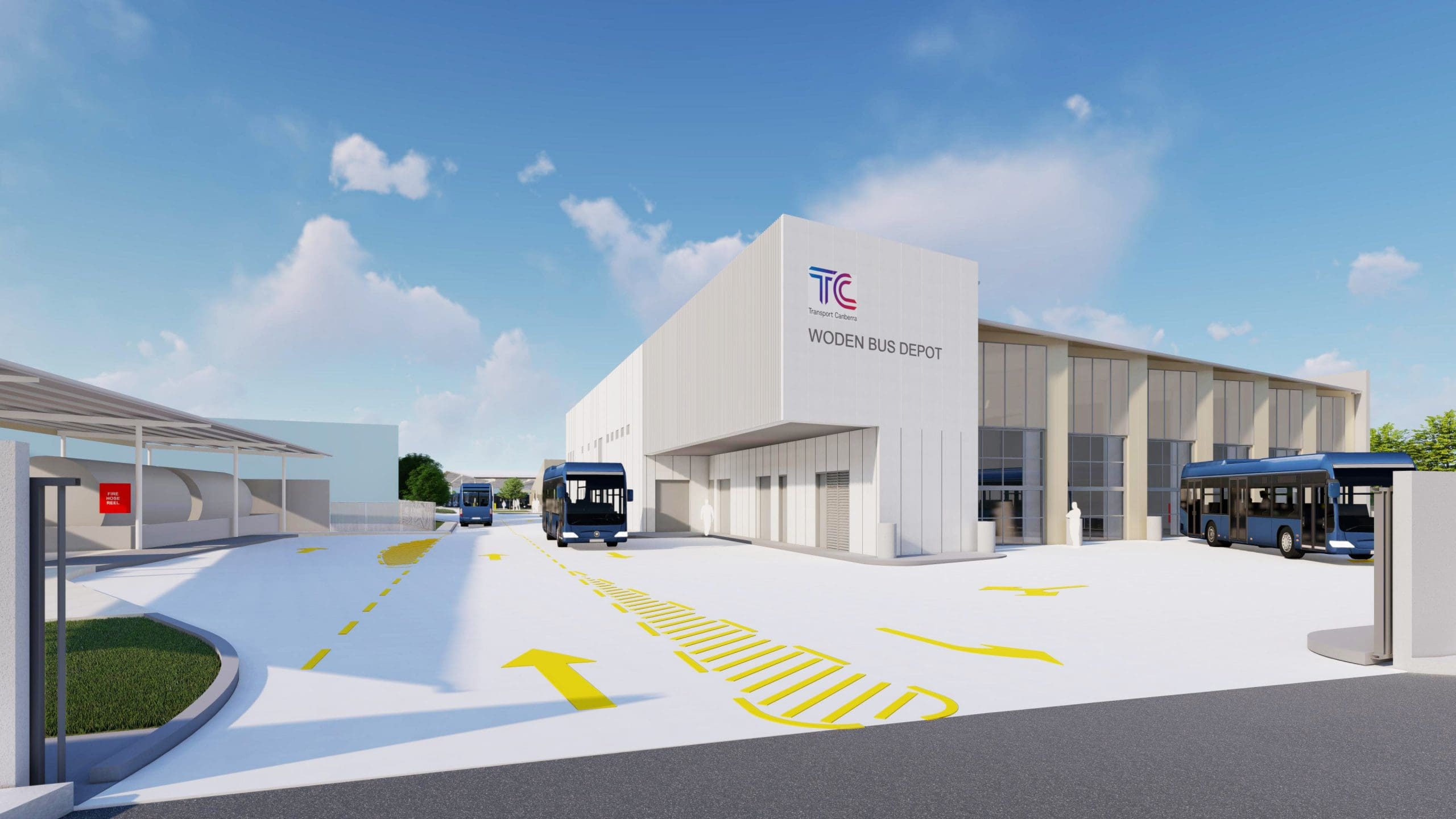 Woden Bus Depot Render